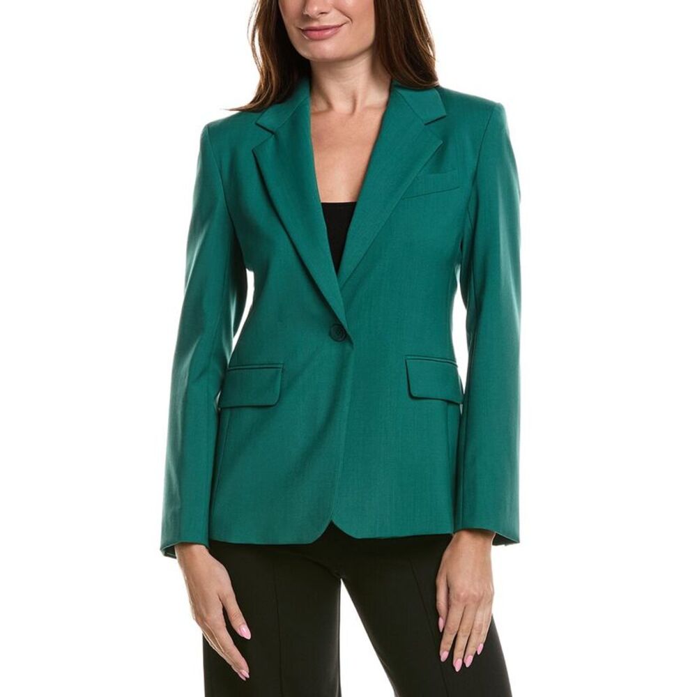 Max Mara Womens Lamine Wool Jacket